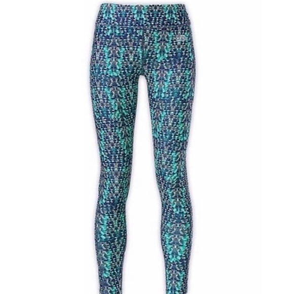 The North Face Pants - The North Face Pulse Tights Kokomo
Green Printed Active Leggings Womens
Size XL